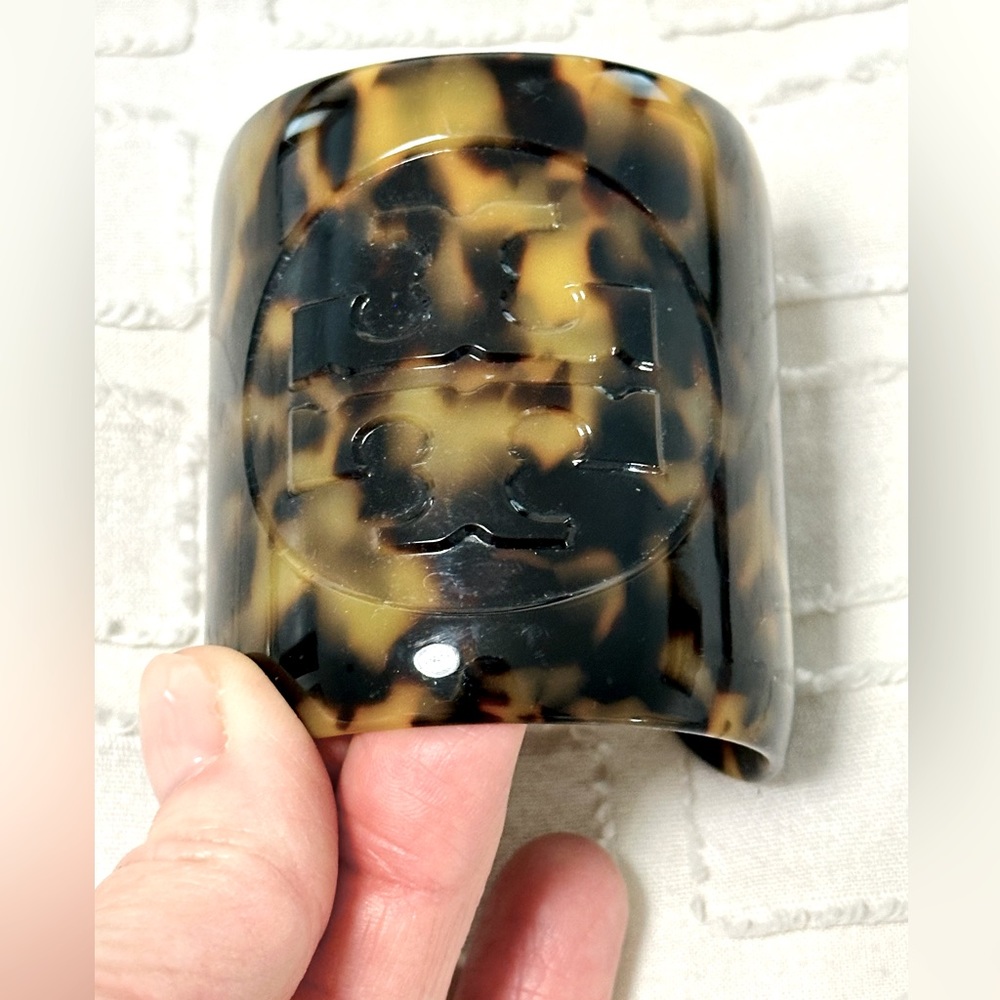 Tory Burch tortoise shell, cuff bracelet